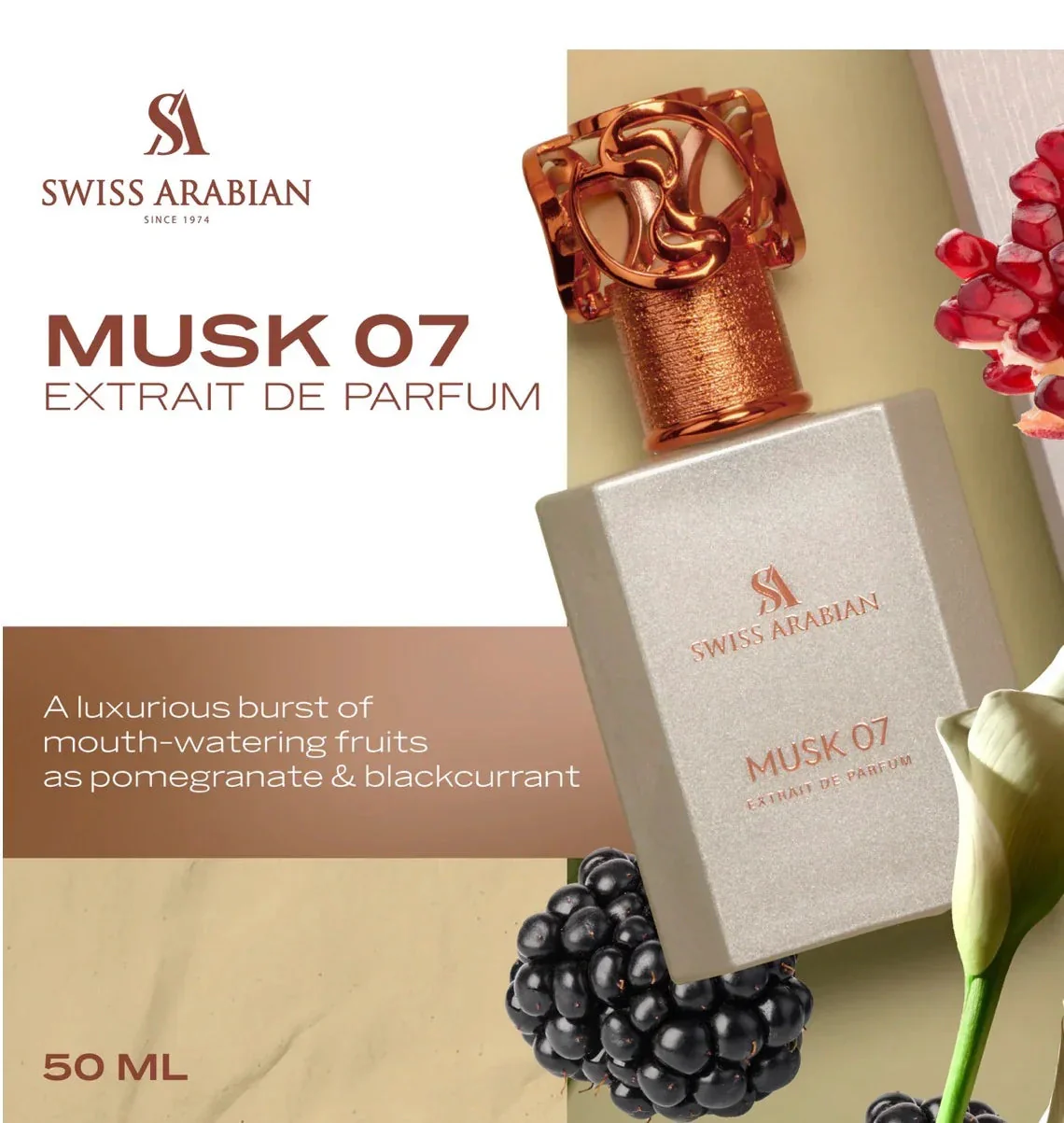 Musk 07 EDP - Swiss Arabian 50ml - Image 3